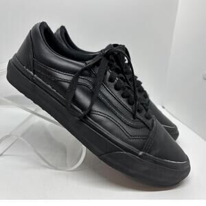 NEW VANS Ultracrush Black Leather Sneaker VANSGUARD Protection M 7 W 8.5